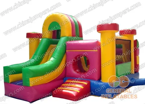 Inflatable combo with slide for sale