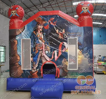 Inflatable pirate bounce house