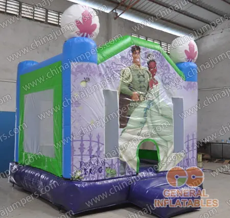 Princess and frog bounce houses