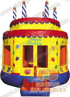 Jumping Birthday Cake Moon Bounce