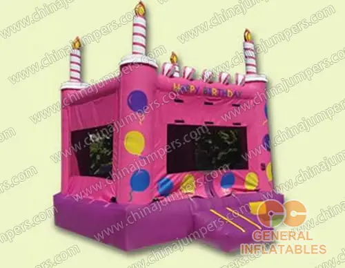 Inflatable birthday cake bouncer