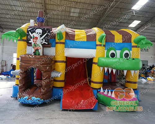 Pirate ship inflatable combo