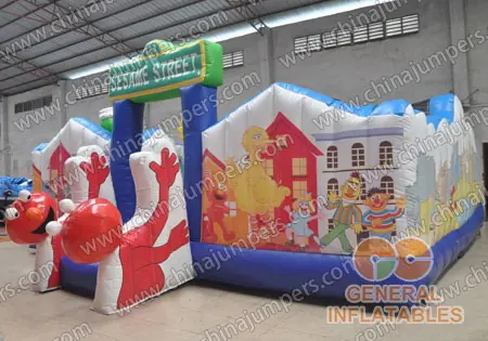 Inflatable sesame street funland SALE