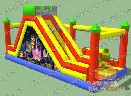 Inflatable castle obstacle