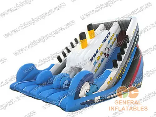 Inflatable titanic slide for sale