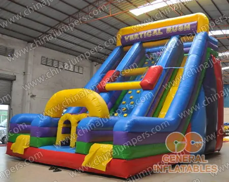 Inflatable vertical rush slide for sale