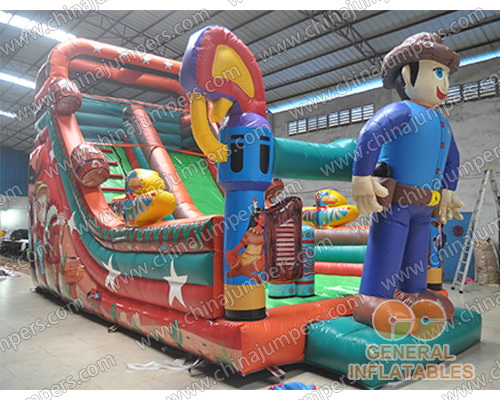 Western cowboy slide | Inflatable Slides | Products | Chinajumpers