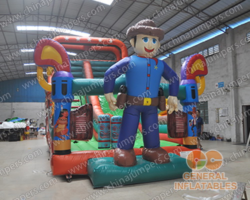 Western cowboy slide | Inflatable Slides | Products | Chinajumpers