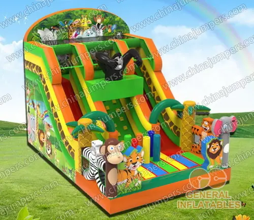 Inflatable Jungle Slide