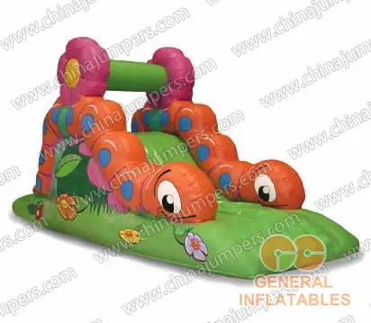 Inflatable reptile slide