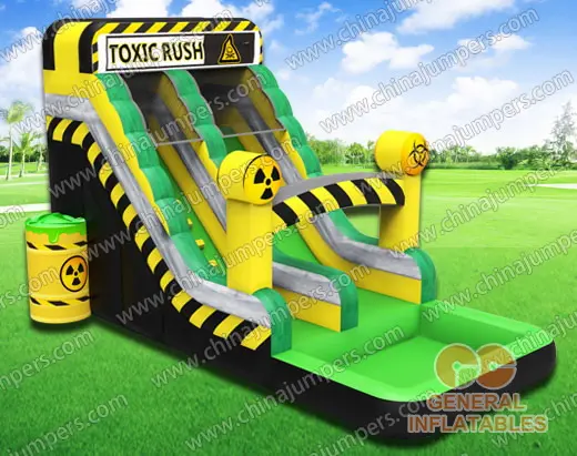 Toxic rush water slide