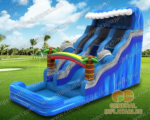 Wave water slide