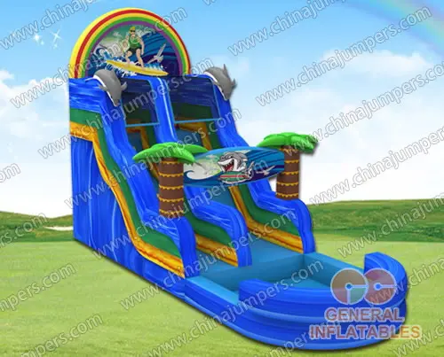  Surfing water slide