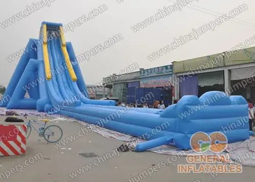 Giant hippo water slide