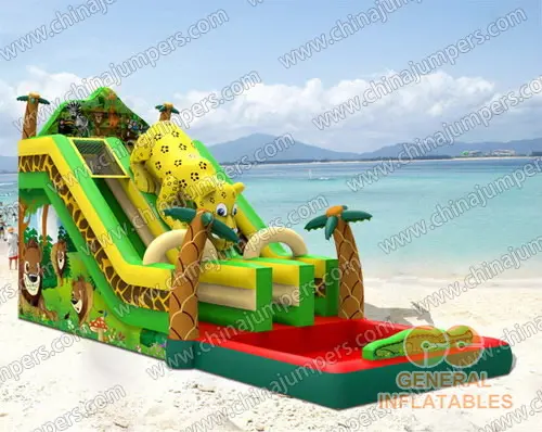 Jungle dual water slides