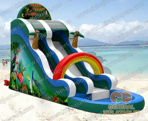 Rainforest water slide