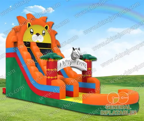 Lion water slide