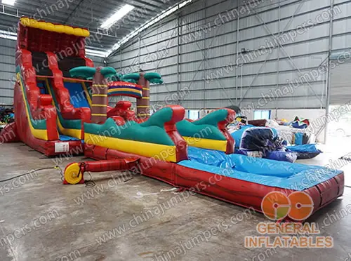 inflatable water slide n slip