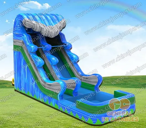 Wave water slide