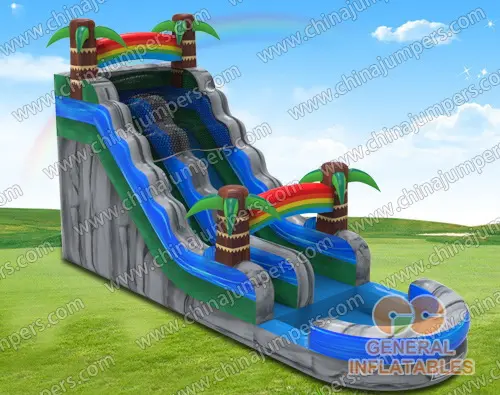 Rainbow water slide