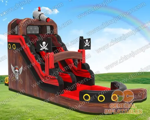 Pirate ship water slide