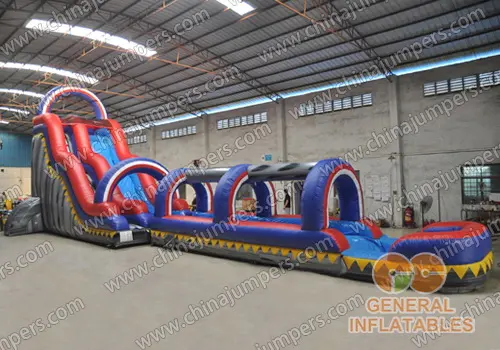  Water slide with slip