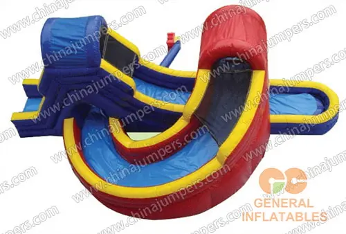 U turn water slide sealed inflatables sale